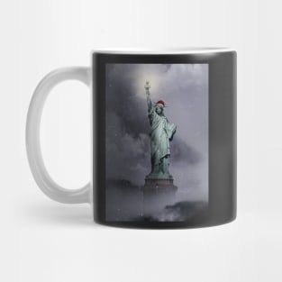 Christmas Statue of Liberty Mug
